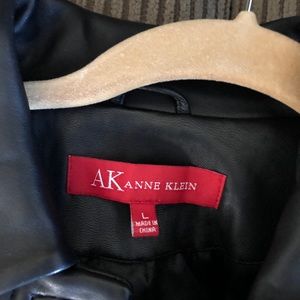 Woman’s leather coat